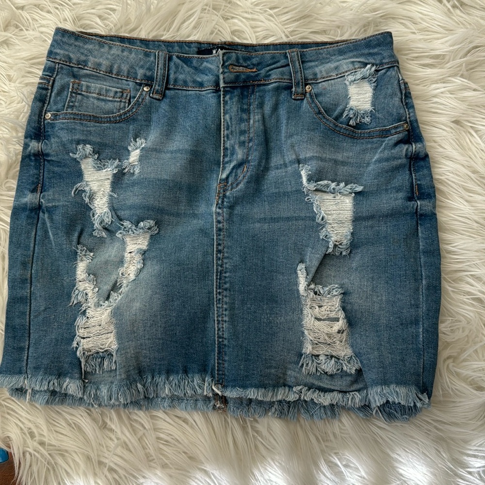 Women denim skirt